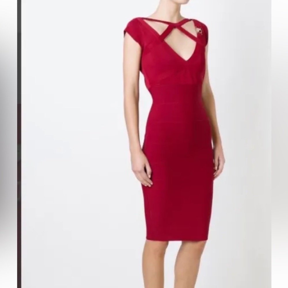 Versace Collection Cut Out Bandage Dress NWT